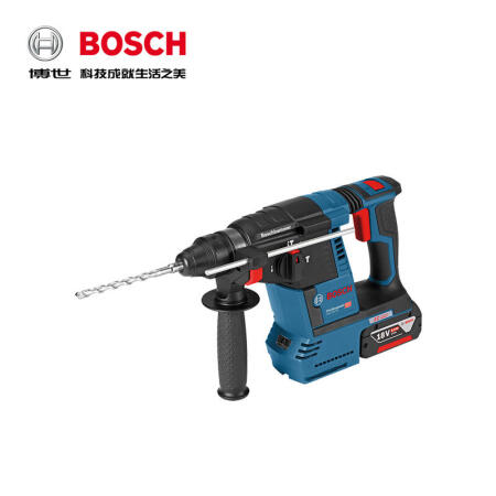 博世(BOSCH) 锂电充电式锤钻(2电1充 6.0Ah)；GBH 18V-26