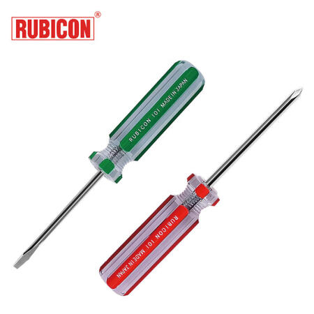 罗宾汉(RUBICON) 磁力彩条一字形螺丝批6X100mm；107-4”(-)