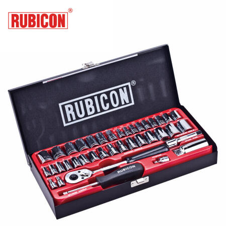 罗宾汉(RUBICON) 39件6.3mm(1/4”)综合套筒组套；RGS-039