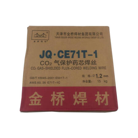 金桥 CO2气体保护药芯焊丝,15公斤/箱,整箱起售；JQ.CE71T-1（T492T1-1CA）φ1.2