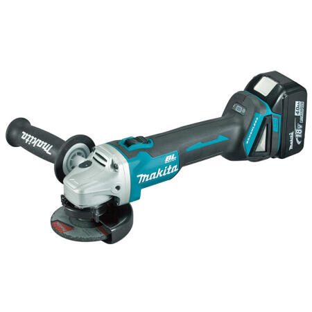 牧田(makita) 充电式无刷角向磨光机100mm(4寸)18V5.0Ah；DGA404STJ（两电一充）