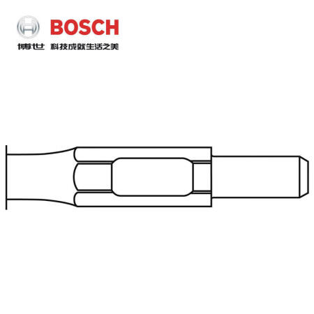 博世(BOSCH) GSH16用六角柄(30mm)自磨尖凿 400mm；2608690111