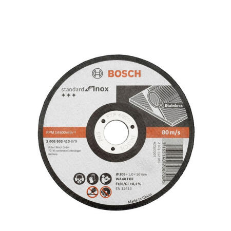 博世(BOSCH) 不锈钢切割片105X1.0X16mm(实用系列)；2608603415