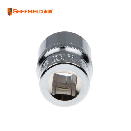 钢盾(SHEFFIELD) 12.5mm系列公制6角标准套筒23mm；S011623