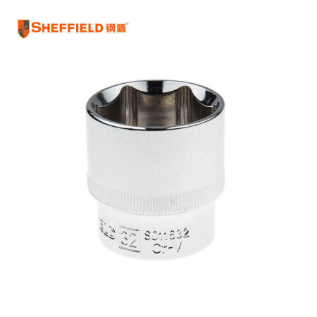 钢盾(SHEFFIELD) 12.5mm系列公制6角标准套筒32mm；S011632