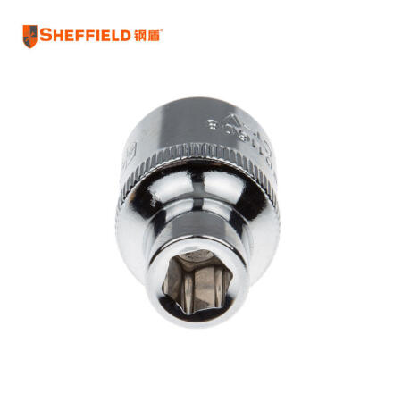 钢盾(SHEFFIELD) 12.5mm系列公制6角标准套筒8mm；S011608