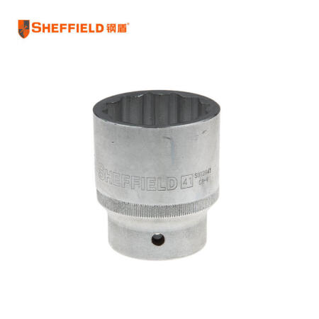 钢盾(SHEFFIELD) 19mm系列公制12角标准套筒41mm；S012841