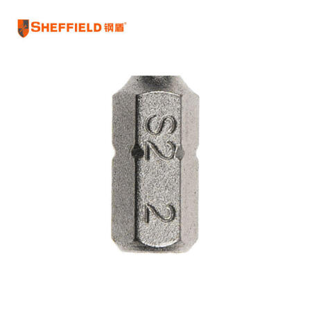 钢盾(SHEFFIELD) 5件套6.3mm系列25mm长六角旋具头H2；S053014