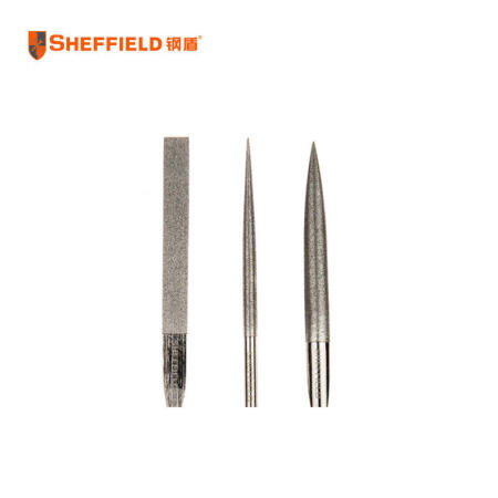 钢盾(SHEFFIELD) 3件套金刚石整形锉5X180mm；S090003