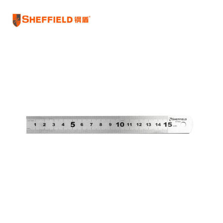 钢盾(SHEFFIELD) 不锈钢直尺6”(150mm)；S079006