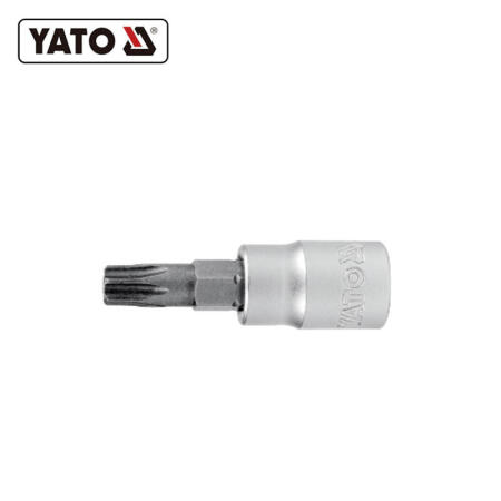 易尔拓 6.3mm(1/4”)系列37mm花型旋具套筒T6；YT-76590