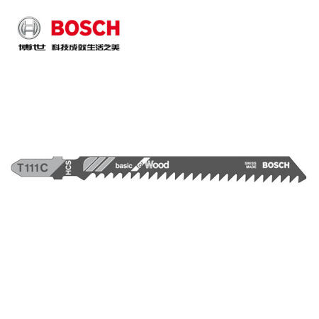 博世(BOSCH) 曲线锯条 木材切割基础型(25支装),25支/包；T111C-25订货号新旧更替 随机发货