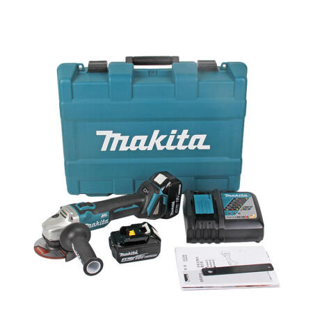 牧田(makita) 充电式无刷角向磨光机100mm(4寸)18V4.0Ah；DGA404RME