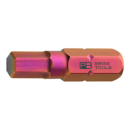 PB SWISS TOOLS 精密内六方批头C6.3(1/4”)；PB C6.210/1,27