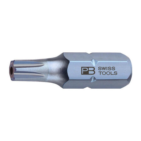 PB SWISS TOOLS 精密星型带孔批头C6.3(1/4”)；PB C6.400B/10