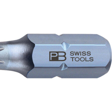 PB SWISS TOOLS 精密星型带孔批头C6.3(1/4”)；PB C6.400B/27