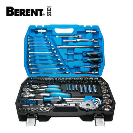 百锐工具(BERENT) 123件套机修工具组套；BT8118