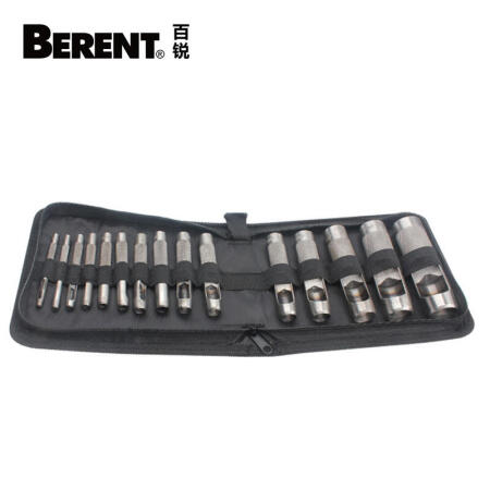 百锐工具(BERENT) 皮带冲,15件3-25mm；BT7093