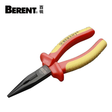 百锐工具(BERENT) VDE耐高压尖嘴钳,6”/150mm；BT1004