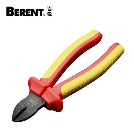 百锐工具(BERENT) VDE耐高压斜嘴钳,6”/150mm；BT1008