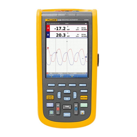 福禄克(FLUKE) 工业用手持式示波器40MHz(带软件)；FLUKE-124B/CN/S