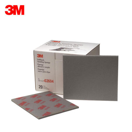 3M 06892 海绵砂,SPONGE FIN,4.5”X5.5”,(02604)320#-400#,20片/盒,；06892