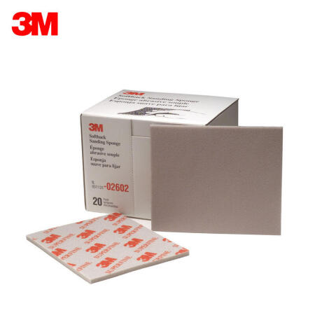 3M 06895 海绵砂,SPONGE SFN,4.5”X5.5”,(02602)500#-600#,20片/盒；06895