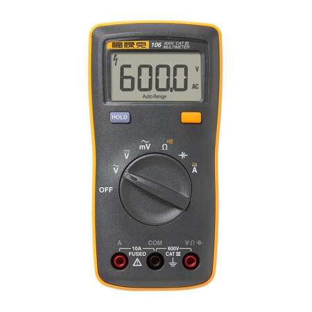 福禄克(FLUKE) 数字万用表多用表三用表复用表交直流600V 1年维保；F106