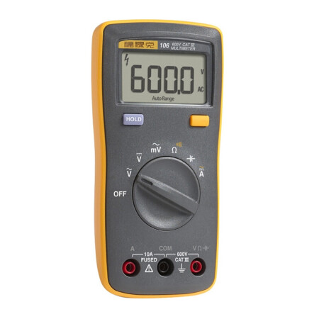 福禄克(FLUKE) 数字万用表多用表三用表复用表交直流600V 1年维保；F106