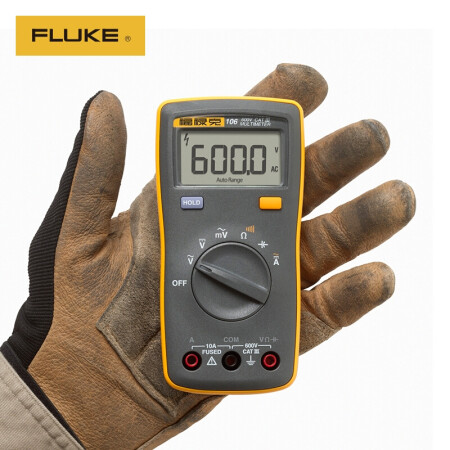 福禄克(FLUKE) 数字万用表多用表三用表复用表交直流600V 1年维保；F106