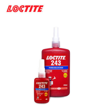 汉高 乐泰(LOCTITE) 蓝色耐油型中等强度螺丝锁固胶；243 250ml