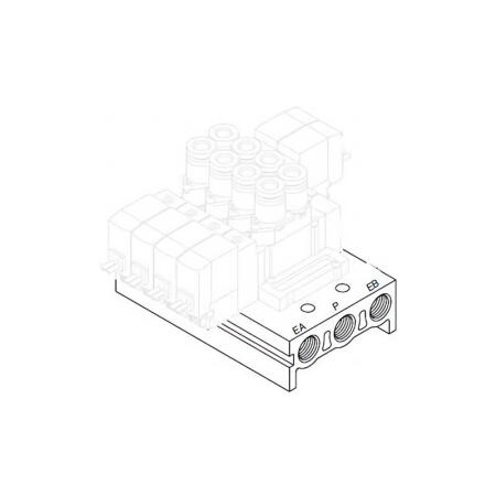 SMC 电磁阀汇流板；SS5Y5-20-08
