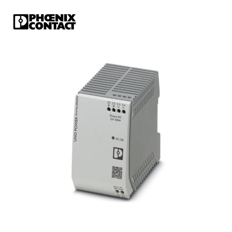 菲尼克斯 用于DIN导轨安装的UNO POWER电源；UNO-PS/1AC/12DC/100W