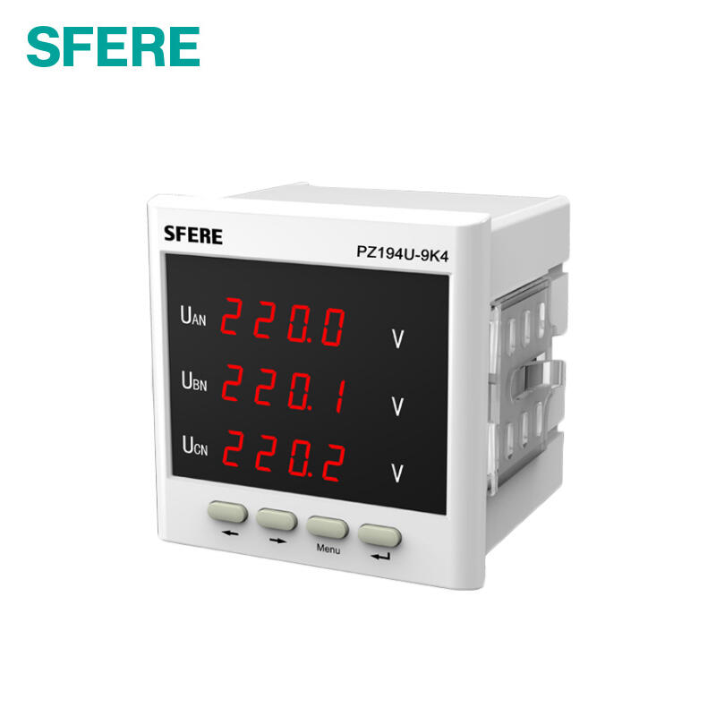 斯菲尔(SFERE) 三相数显电压表；PZ194U-9K4 AC380V,三相四线