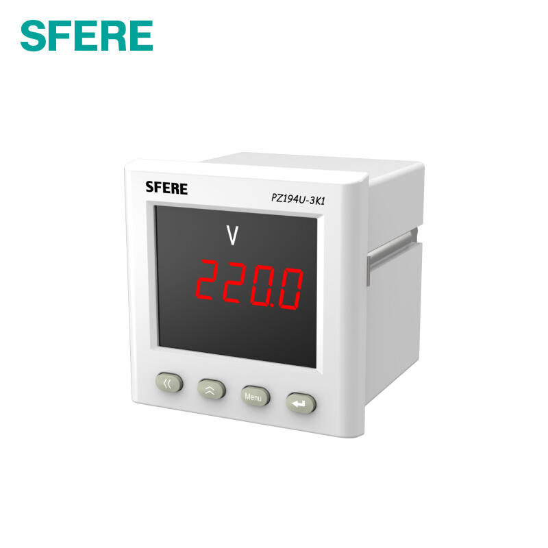 斯菲尔(SFERE) 单相数显电压表；PZ194U-3K1 AC380V,DC4-20mA