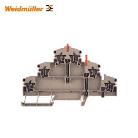 魏德米勒 多层模块端子,弹片联接,2.5mm²,400V,20A,深褐；ZDLD 2.5-2VN