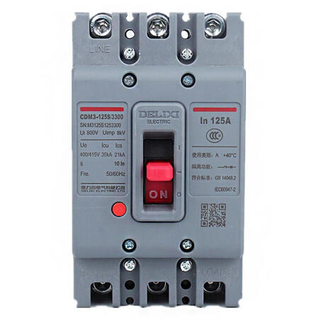 德力西电气 塑壳断路器；CDM3-125S/3310 125A DC24V