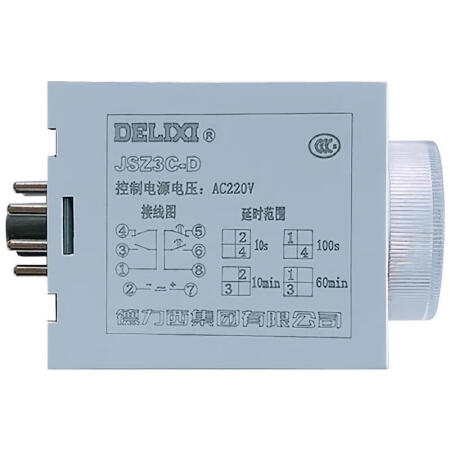 德力西电气 时间继电器；JSZ3C-D 10S/100S10M/60M DC12V