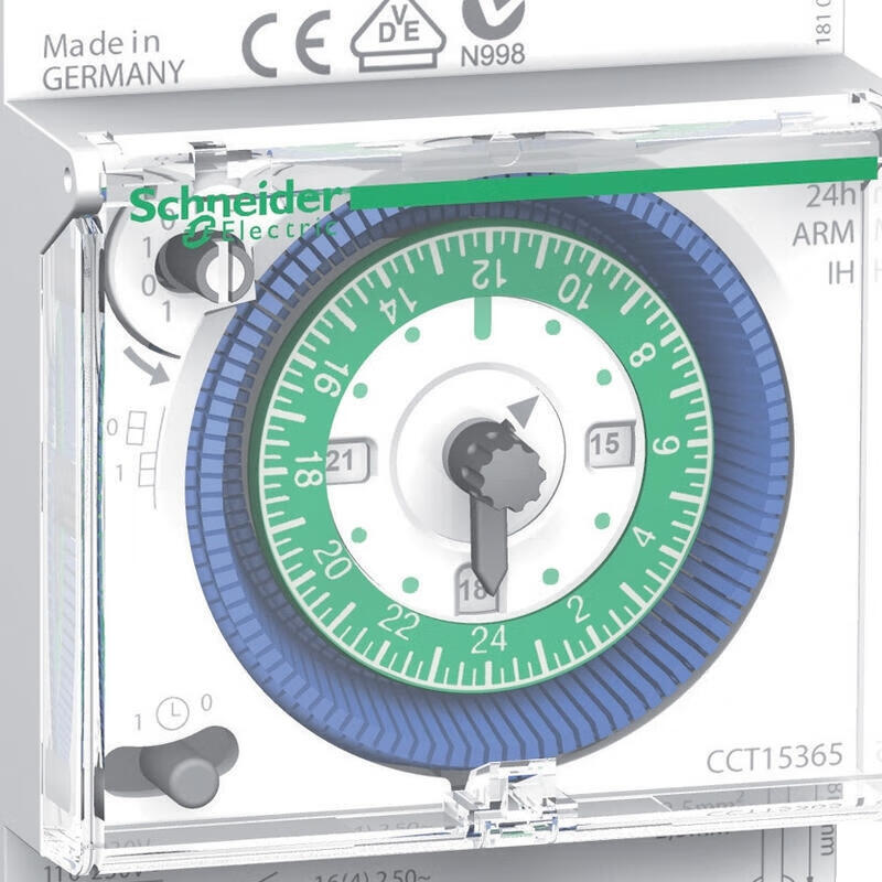 施耐德电气 机械式定时开关，IH 24H (1通道) 定时开关(储能150小时)；CCT15365