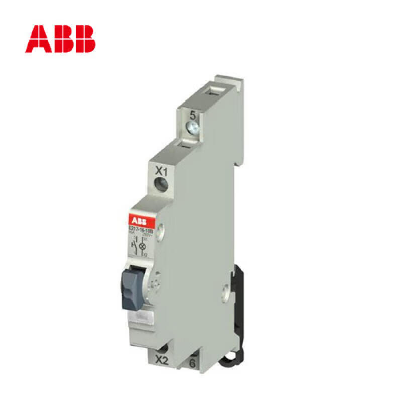 ABB E217系列带LED的按钮开关；E217-16-01C220