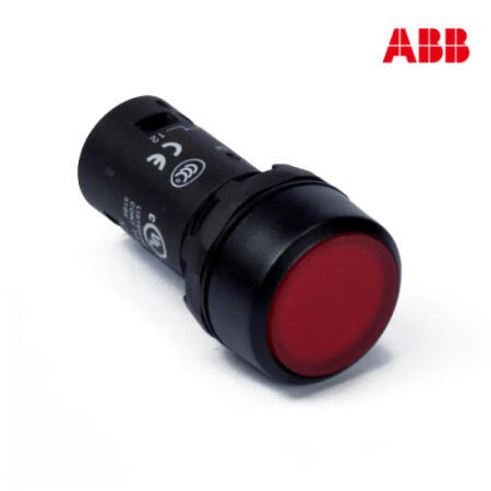 ABB CP2平头自锁型按钮(带灯型),红色；CP2-11R-10
