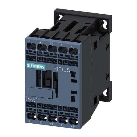 西门子 功率接触器,16A,7.5kW,400V 2NO+2NC 220VDC4极,尺寸S00笼卡式连接；3RT25182BM40