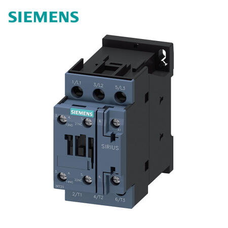 西门子 功率接触器,17A,7.5kW,1NO+1NC,24VAC,50Hz,3极,尺寸S0螺栓型端子连接用于立式安装位置；3RT20251AB001AA0