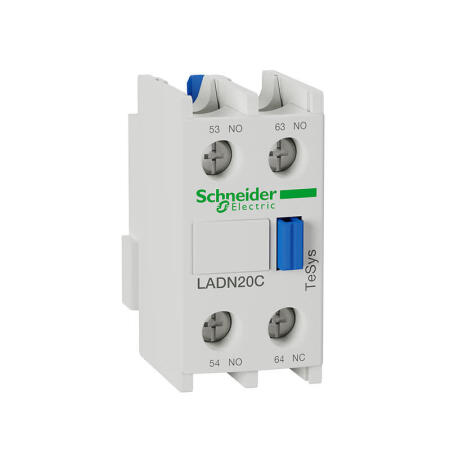 施耐德电气 TeSys接触器辅助触点模块,2NO+0NC；LADN20C