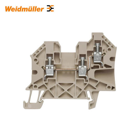 魏德米勒 直通型接线端子,螺钉联接,4mm²,800V,32A,深褐；WDU 4/ZR