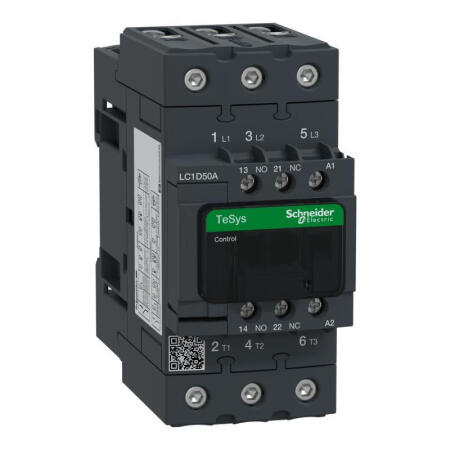 施耐德电气 进口TeSys D系列三极交流接触器,50A,380V,50/60Hz；LC1D50AQ7