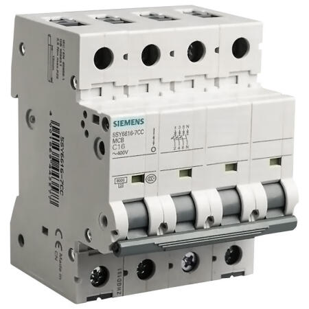 西门子 微型断路器 13A 3P+N D 6kA；5SY6 3P+N D13