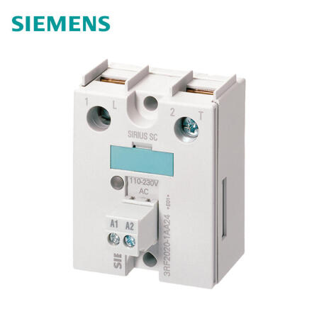 西门子 半导体继电器,单相等分间隔45mm,50A 48-600V/110-230VA C螺栓型端子连接；3RF20501AA26