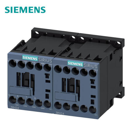 西门子 辅助接触器,锁存,2NO+2NC,220VDC尺寸S00,螺栓型端子连接；3RH24221BM40