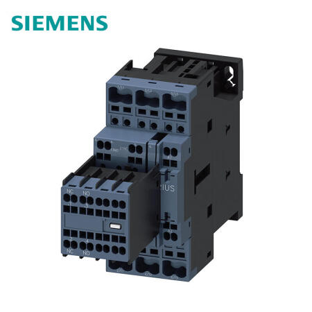 西门子 功率接触器,17A,7.5kW,2NO+2NC,400VAC,50Hz,3极,尺寸S0笼卡式连接辅助开关可松开；3RT20252AV04